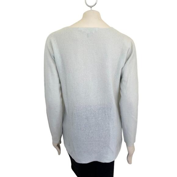 NEW MAX STUDIO Pure Cashmere Sweater in Pale Blue Green SZ M - Picture 6 of 9